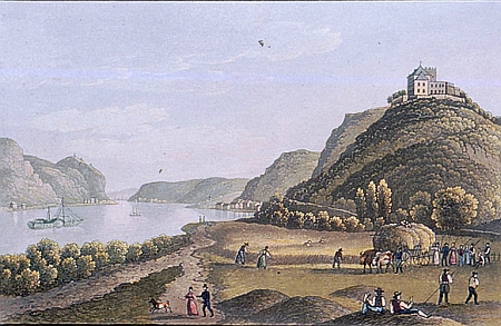 Burg Rheineck 1830