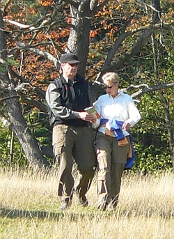 Wanderer in der Heide